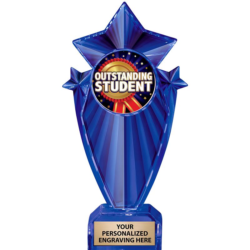 8" BLUE STARGRAM ICICLE TRP