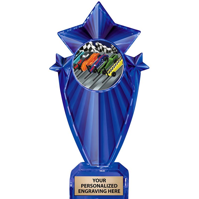 8" BLUE STARGRAM ICICLE TRP