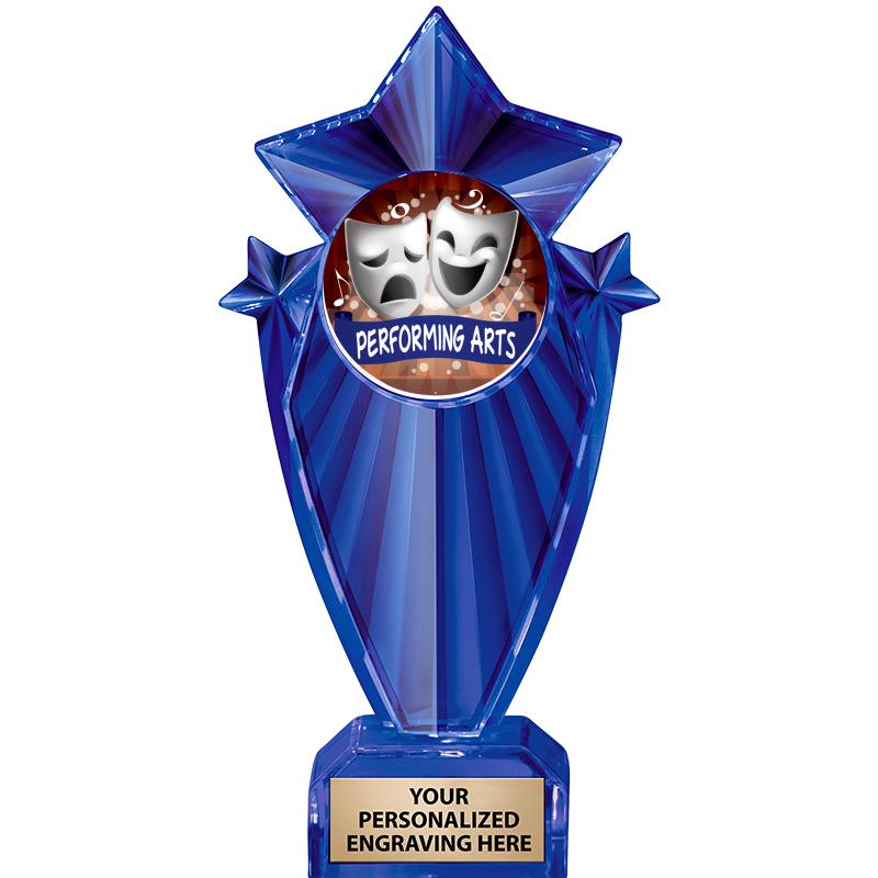 8" BLUE STARGRAM ICICLE TRP