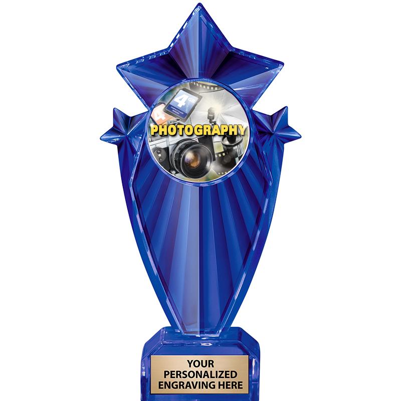 8" BLUE STARGRAM ICICLE TRP