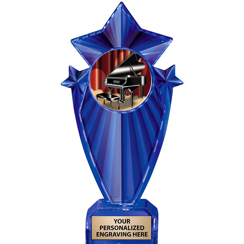 8" BLUE STARGRAM ICICLE TRP