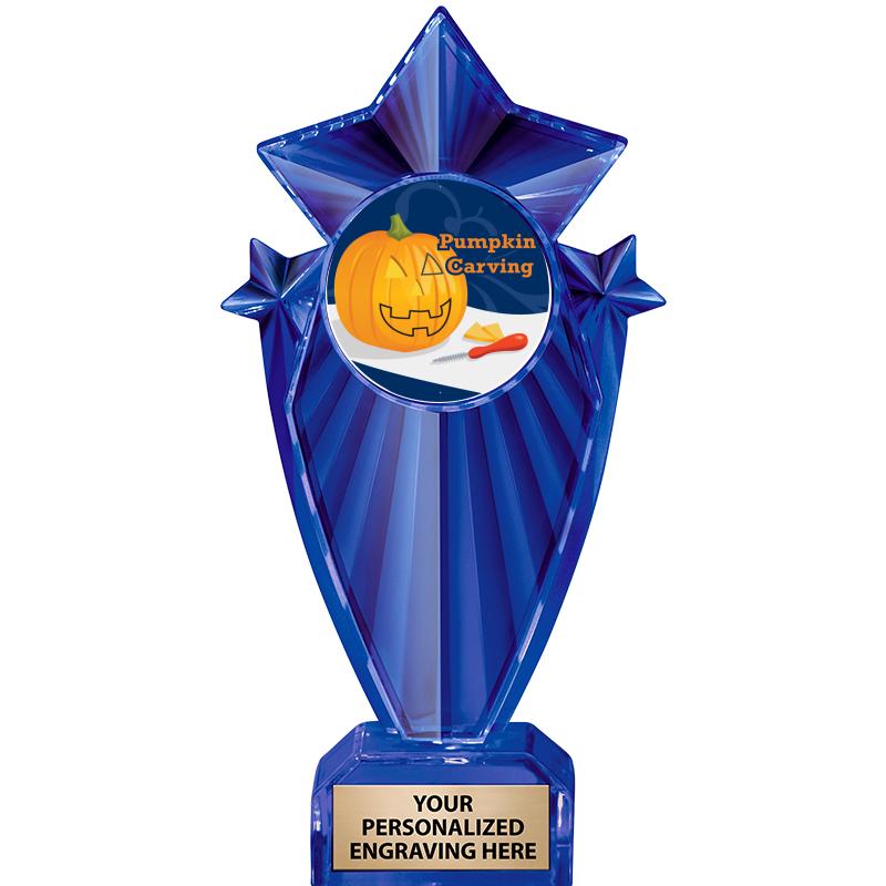 8" BLUE STARGRAM ICICLE TRP