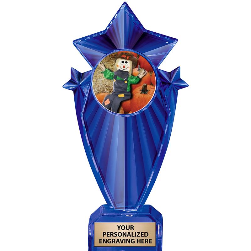 8" BLUE STARGRAM ICICLE TRP