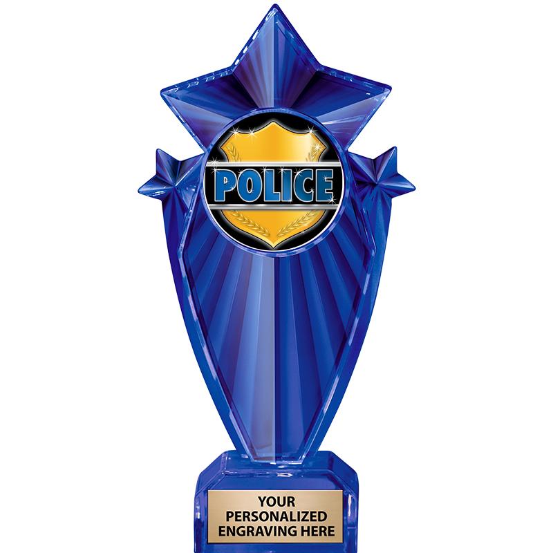 8" BLUE STARGRAM ICICLE TRP