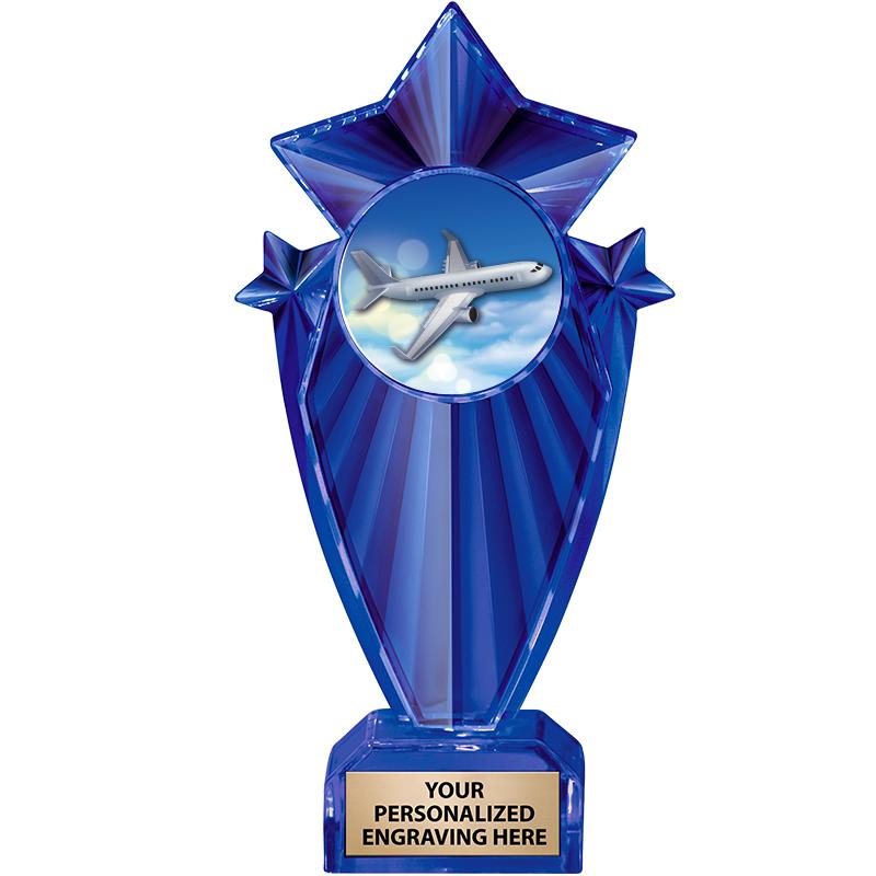 8" BLUE STARGRAM ICICLE TRP