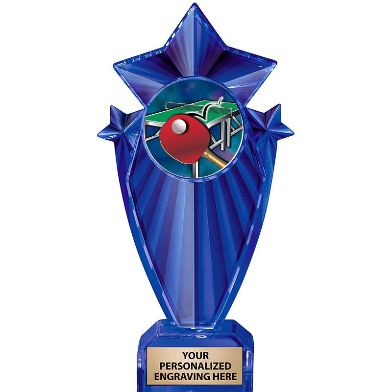 8" BLUE STARGRAM ICICLE TRP