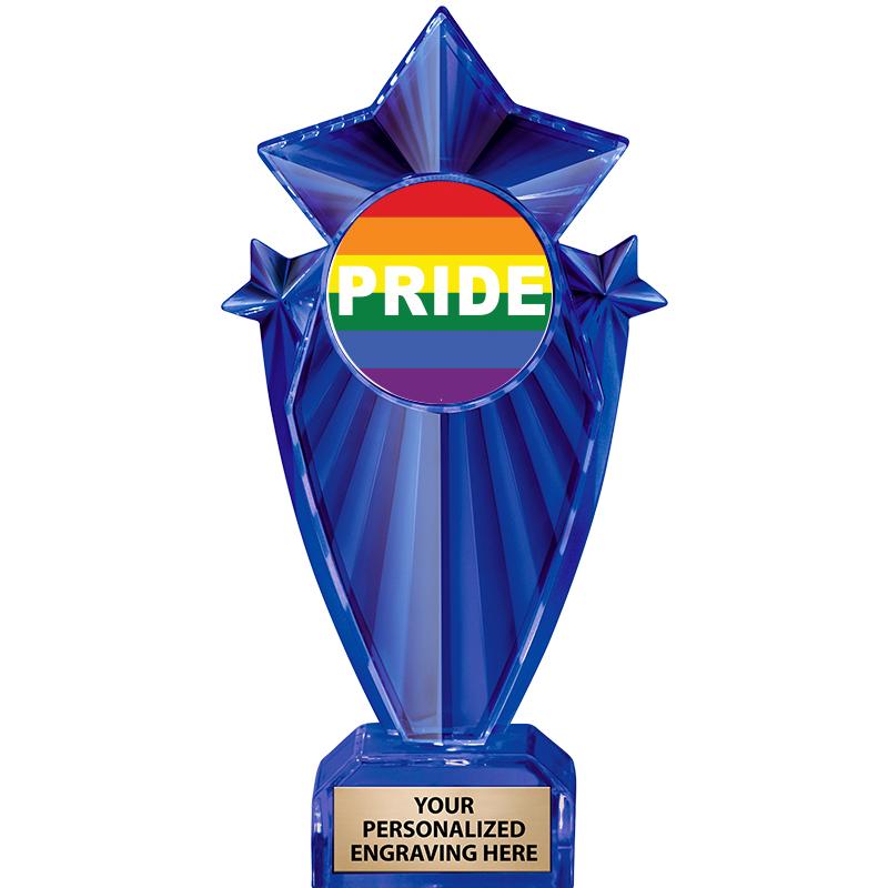 8" BLUE STARGRAM ICICLE TRP