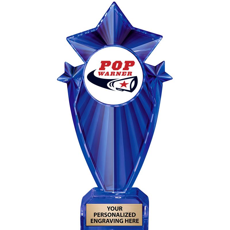 8" BLUE STARGRAM ICICLE TRP