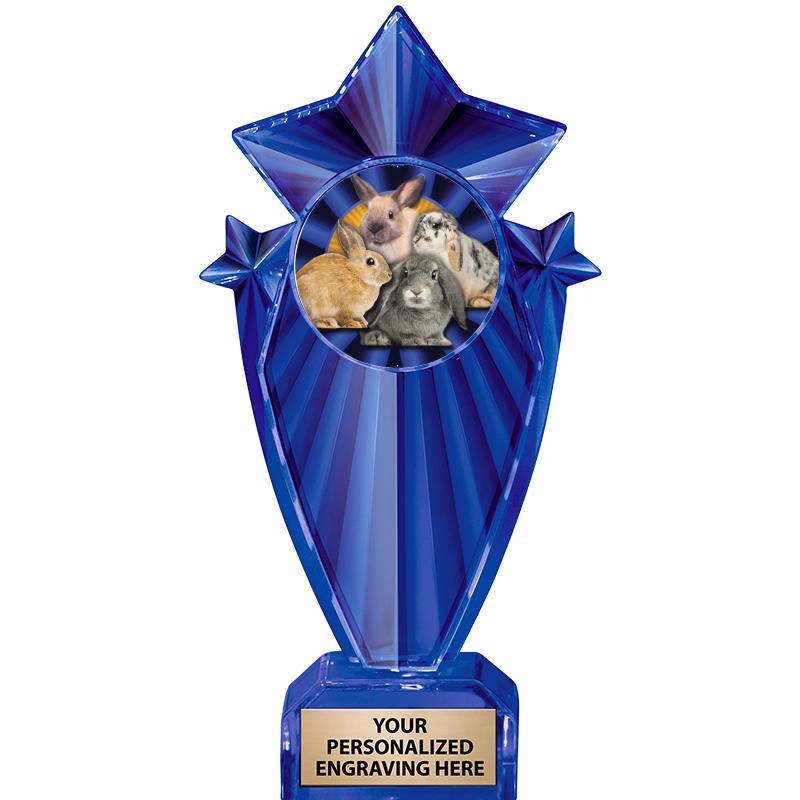 8" BLUE STARGRAM ICICLE TRP