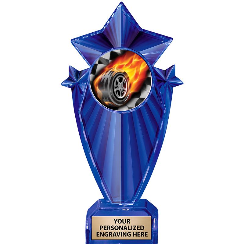 8" BLUE STARGRAM ICICLE TRP