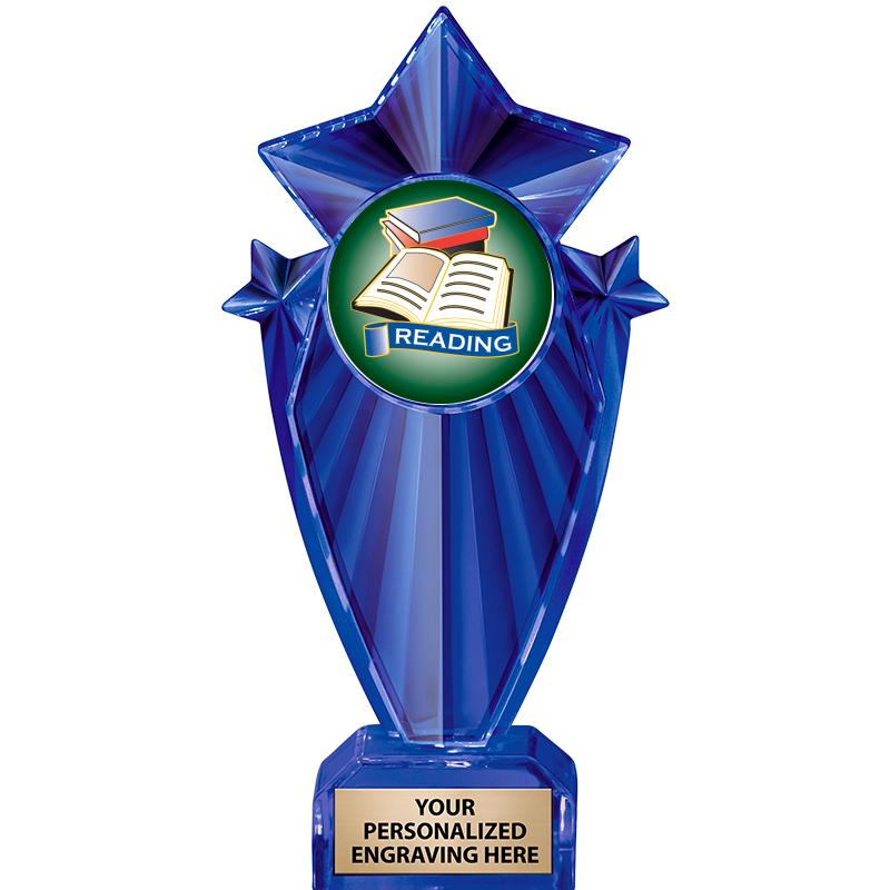 8" BLUE STARGRAM ICICLE TRP