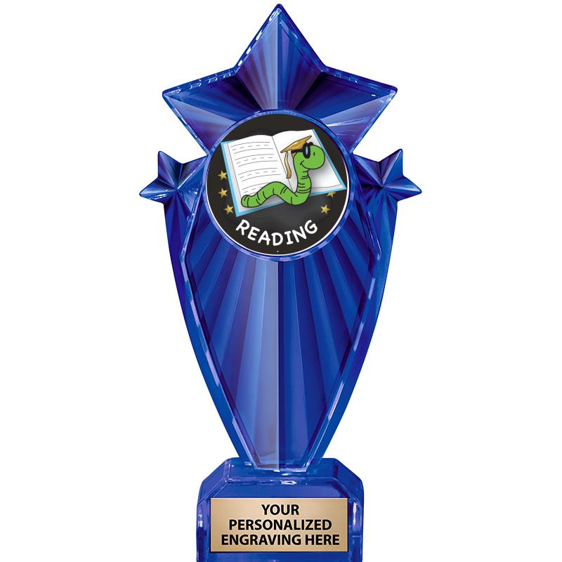 8" BLUE STARGRAM ICICLE TRP