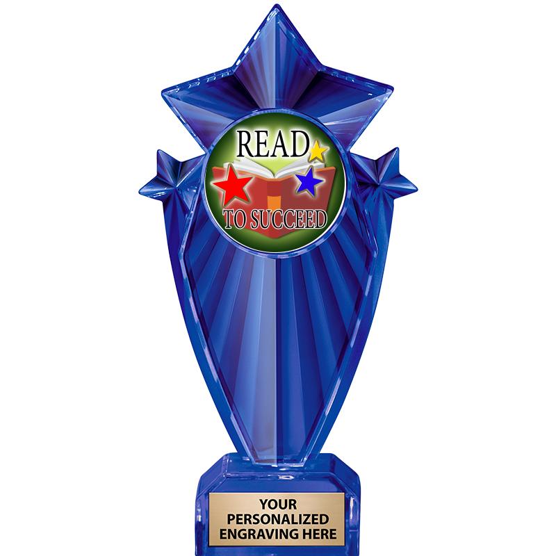 8" BLUE STARGRAM ICICLE TRP