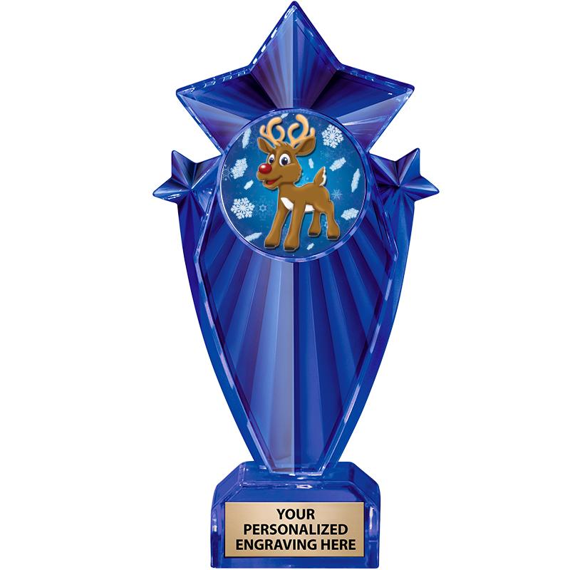 8" BLUE STARGRAM ICICLE TRP