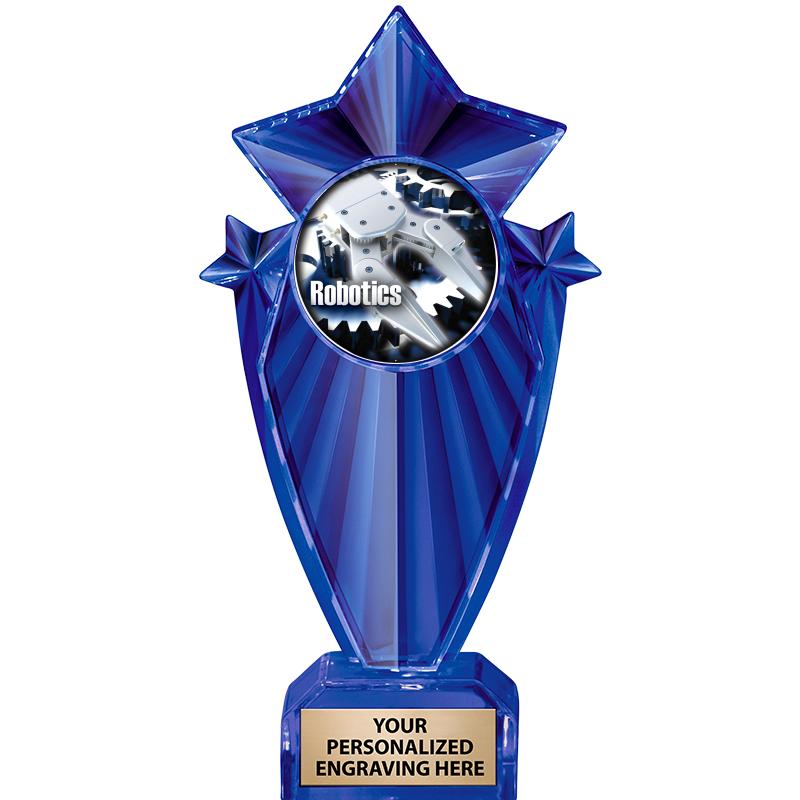 8" BLUE STARGRAM ICICLE TRP