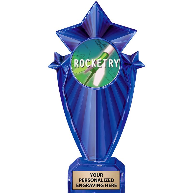 8" BLUE STARGRAM ICICLE TRP