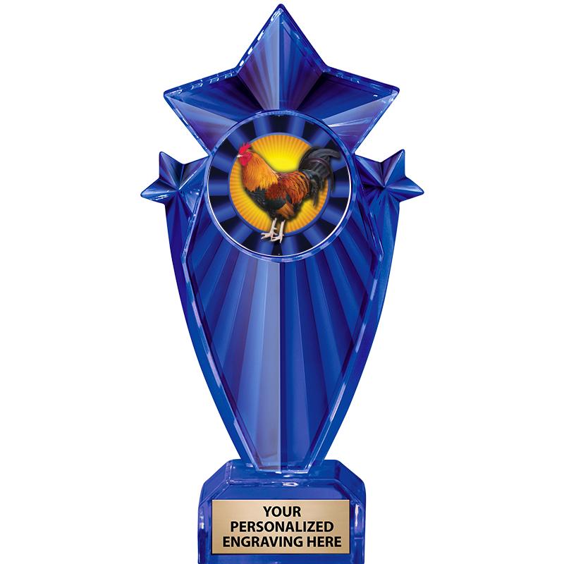 8" BLUE STARGRAM ICICLE TRP