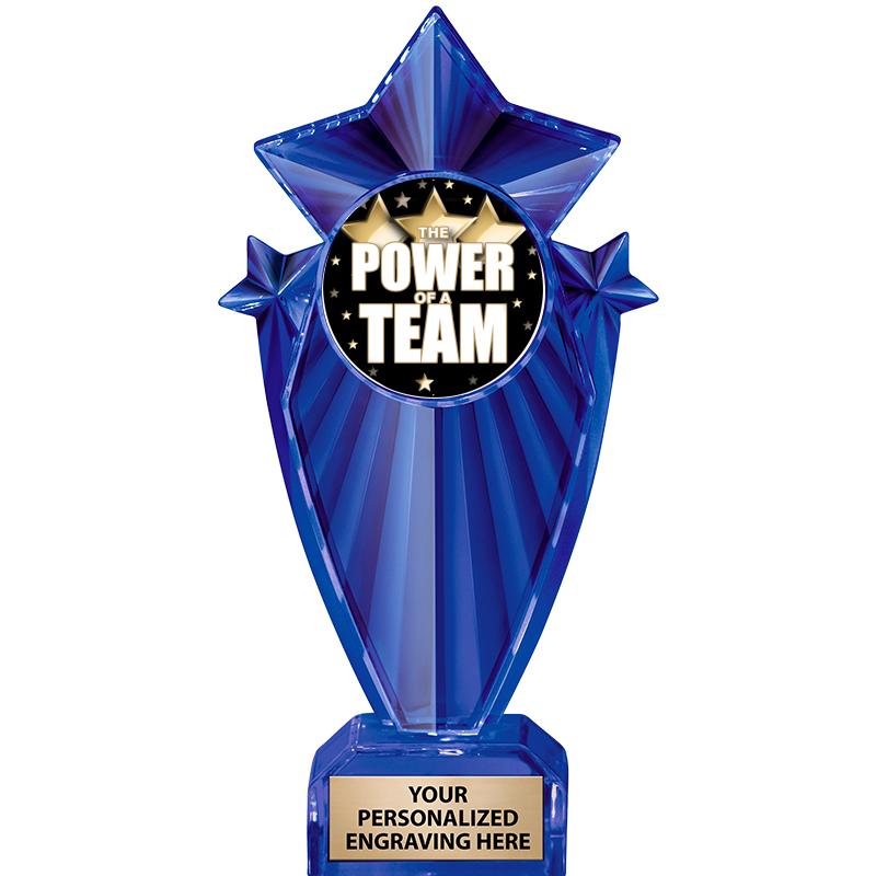 8" BLUE STARGRAM ICICLE TRP