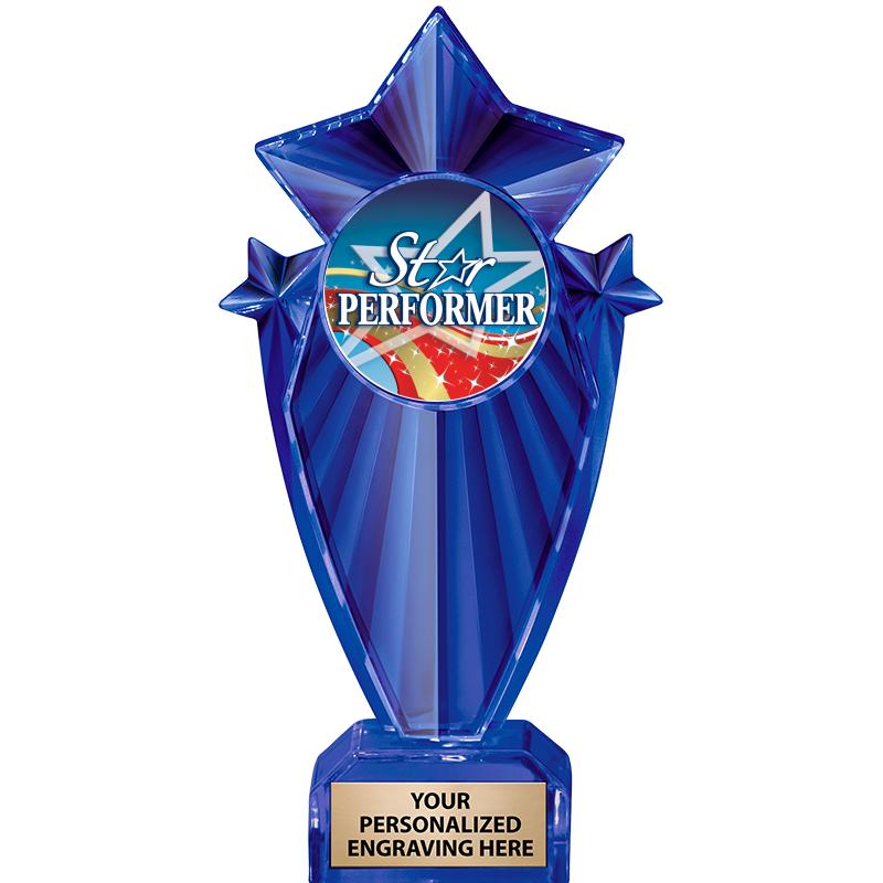 8" BLUE STARGRAM ICICLE TRP