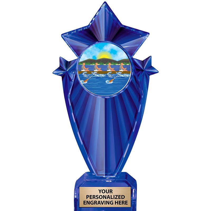 8" BLUE STARGRAM ICICLE TRP