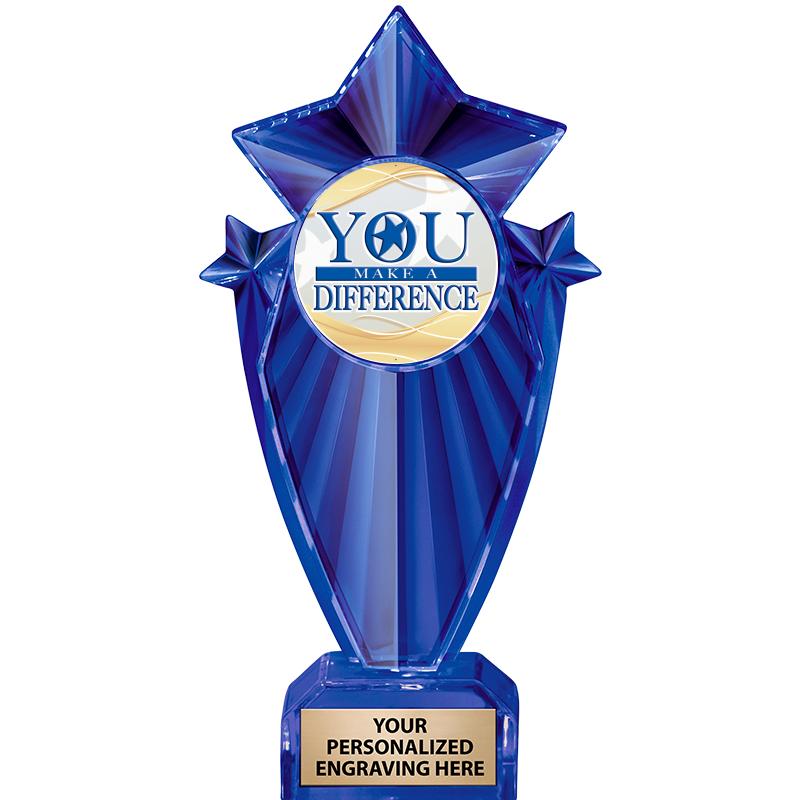 8" BLUE STARGRAM ICICLE TRP