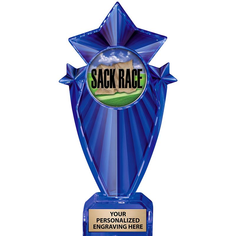 8" BLUE STARGRAM ICICLE TRP