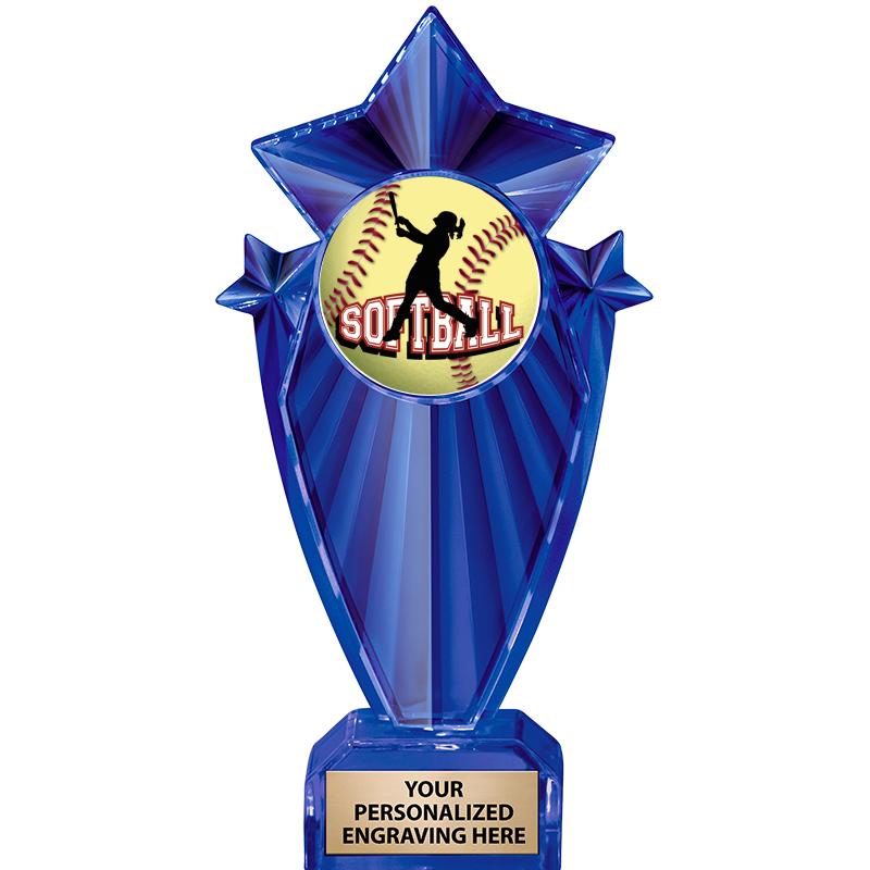 8" BLUE STARGRAM ICICLE TRP