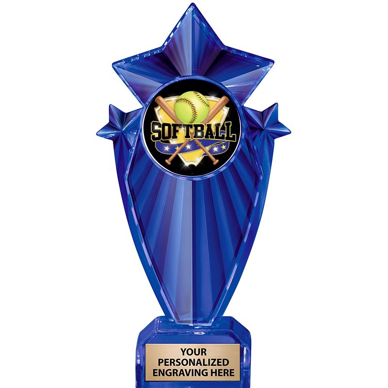 8" BLUE STARGRAM ICICLE TRP