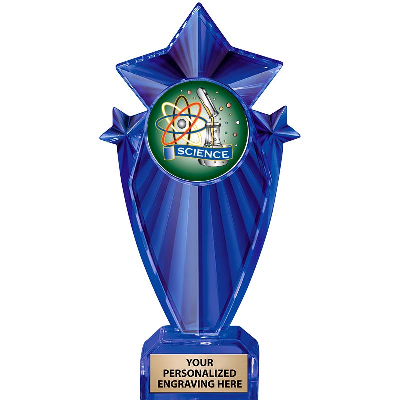 8" BLUE STARGRAM ICICLE TRP