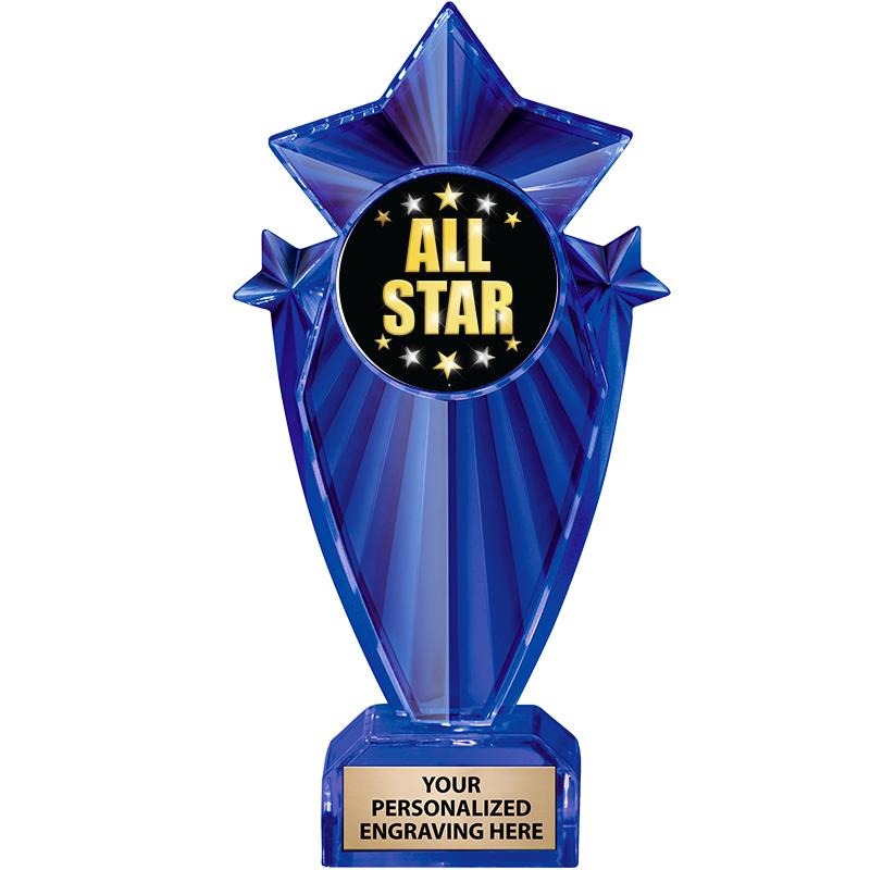 8" BLUE STARGRAM ICICLE TRP