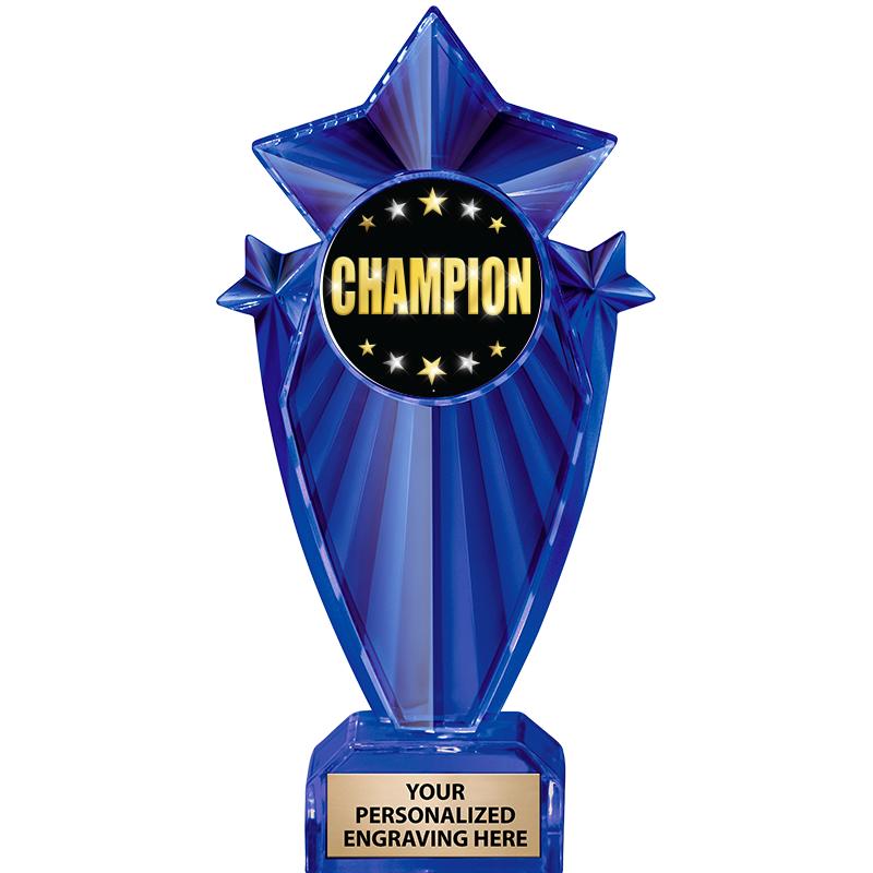 8" BLUE STARGRAM ICICLE TRP