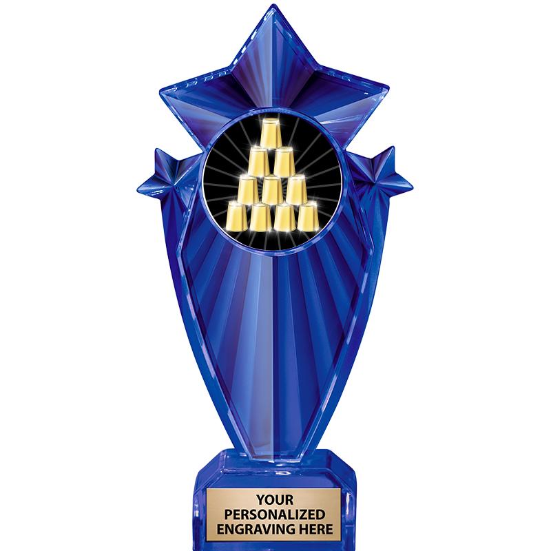 8" BLUE STARGRAM ICICLE TRP