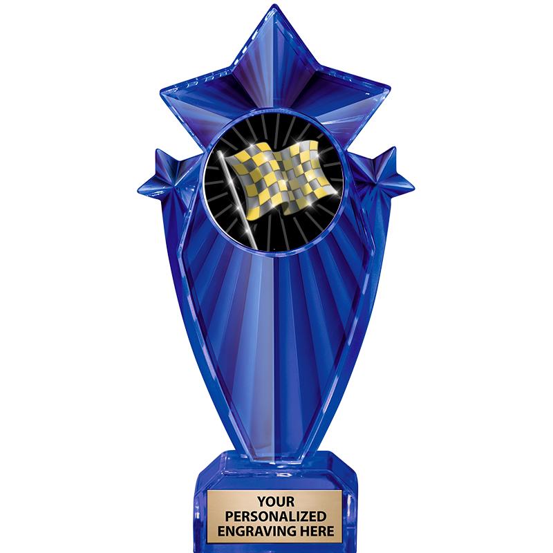 8" BLUE STARGRAM ICICLE TRP