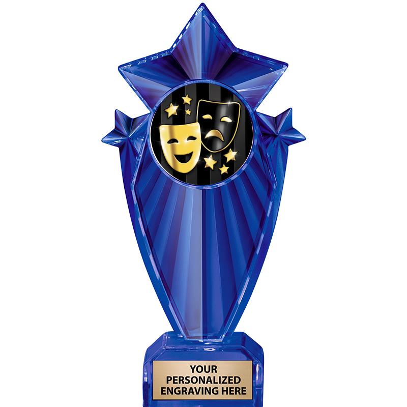 8" BLUE STARGRAM ICICLE TRP