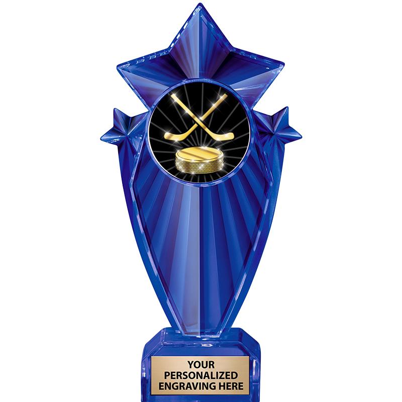 8" BLUE STARGRAM ICICLE TRP