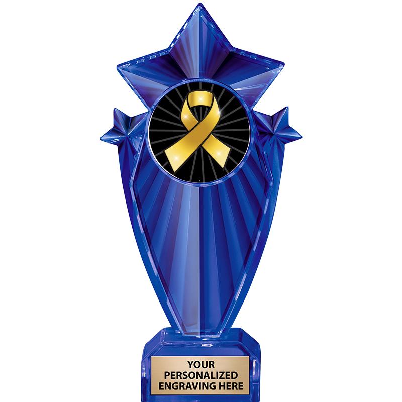 8" BLUE STARGRAM ICICLE TRP