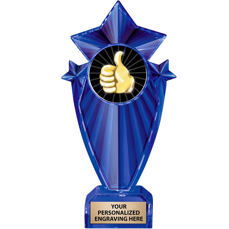 8" BLUE STARGRAM ICICLE TRP