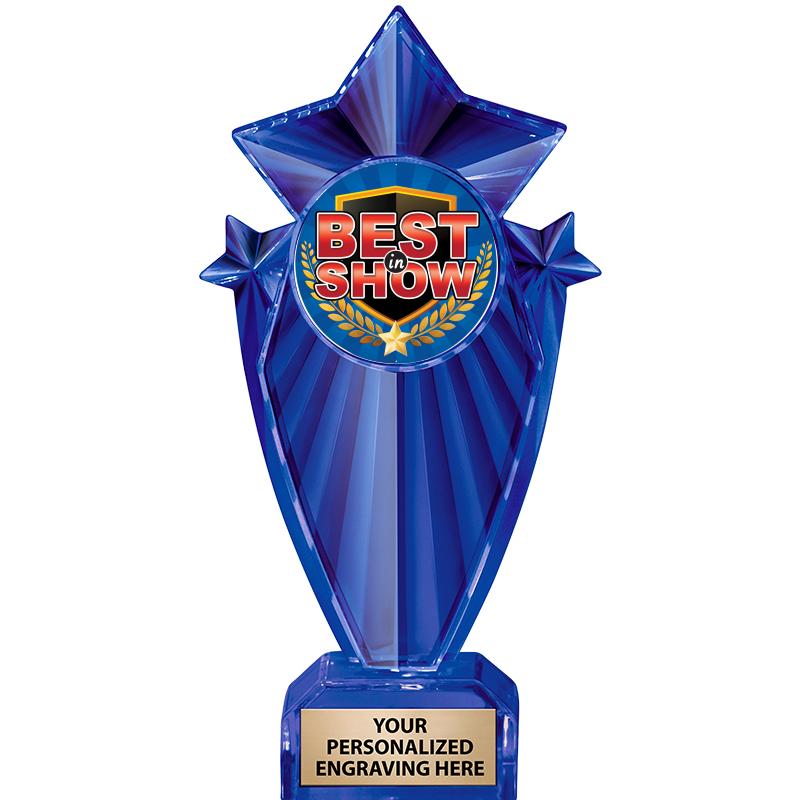 8" BLUE STARGRAM ICICLE TRP