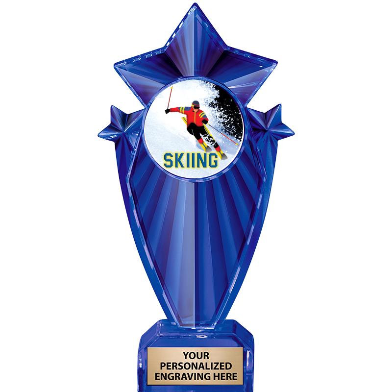 8" BLUE STARGRAM ICICLE TRP