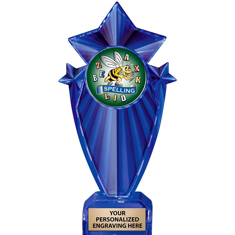 8" BLUE STARGRAM ICICLE TRP