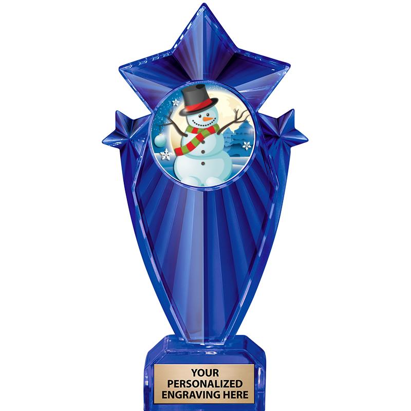 8" BLUE STARGRAM ICICLE TRP