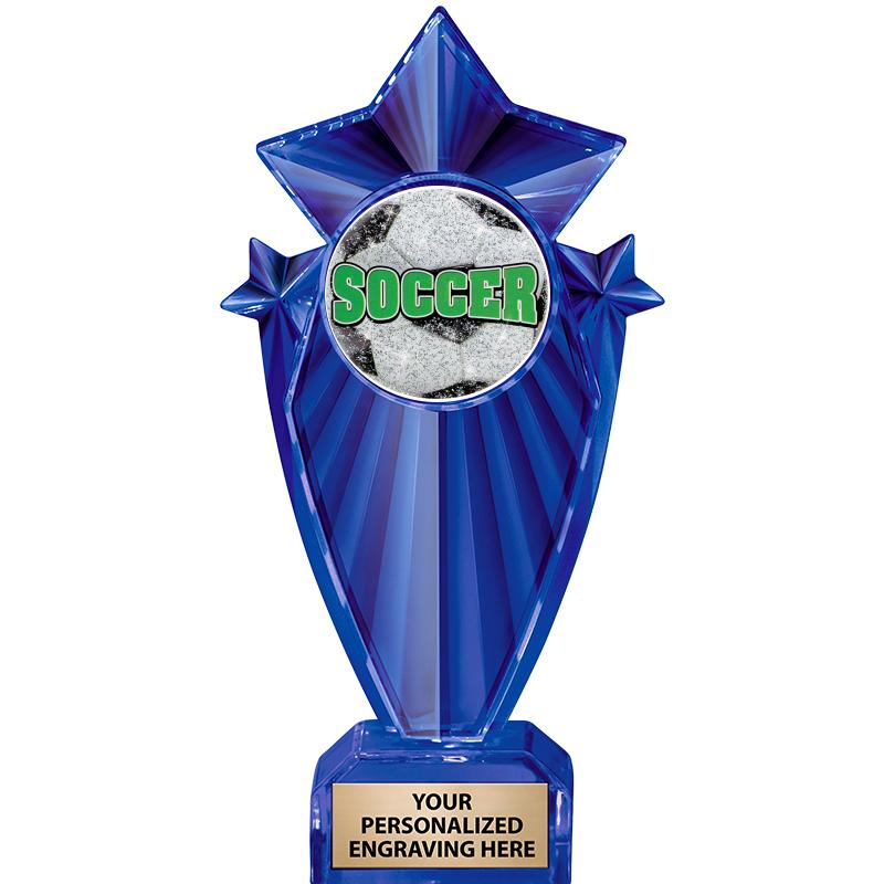 8" BLUE STARGRAM ICICLE TRP