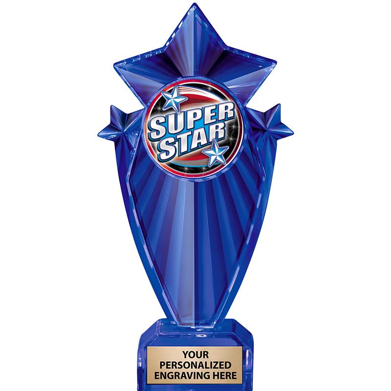 8" BLUE STARGRAM ICICLE TRP