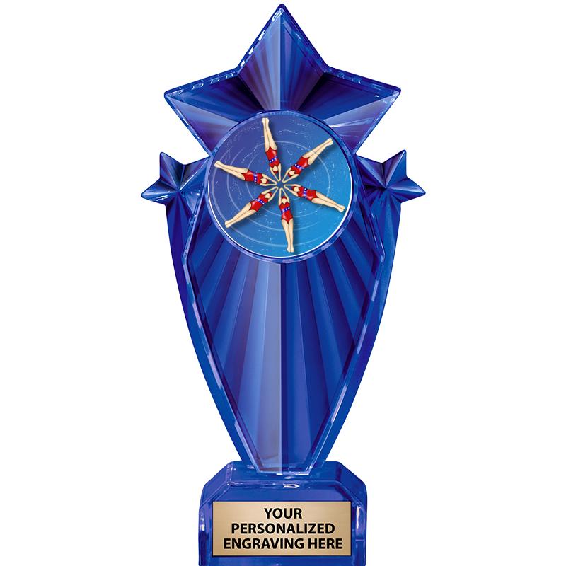 8" BLUE STARGRAM ICICLE TRP