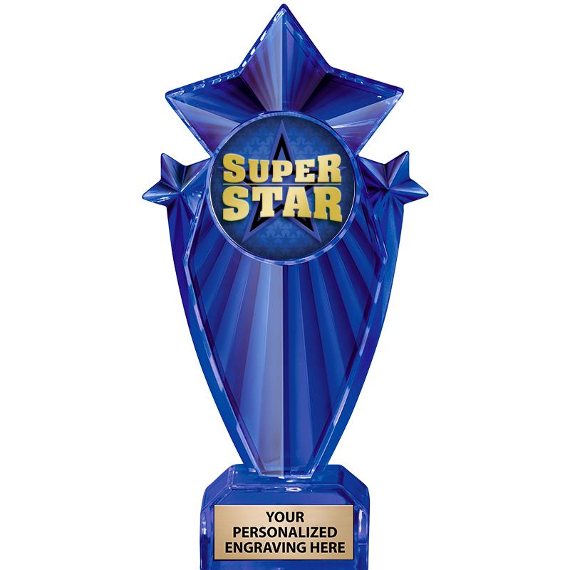 8" BLUE STARGRAM ICICLE TRP