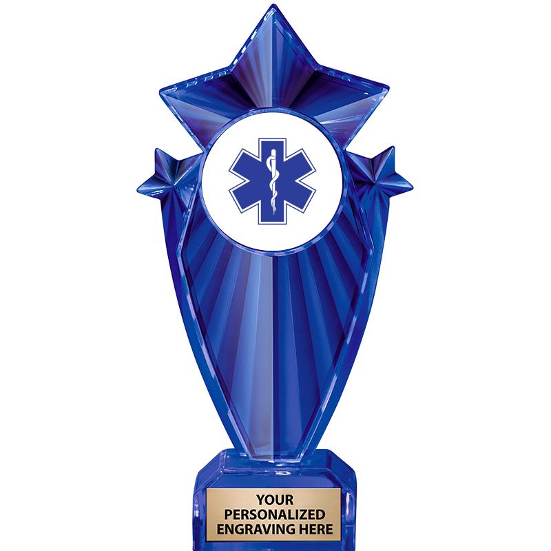 8" BLUE STARGRAM ICICLE TRP