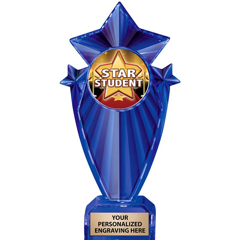 8" BLUE STARGRAM ICICLE TRP