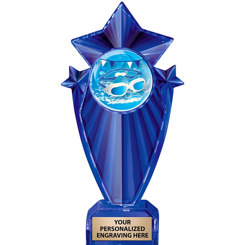 8" BLUE STARGRAM ICICLE TRP