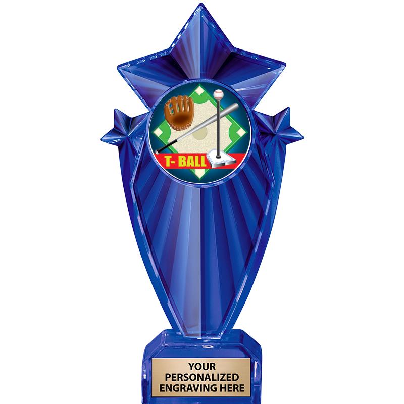 8" BLUE STARGRAM ICICLE TRP