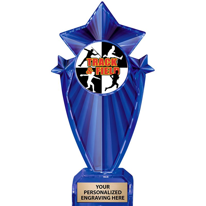 8" BLUE STARGRAM ICICLE TRP